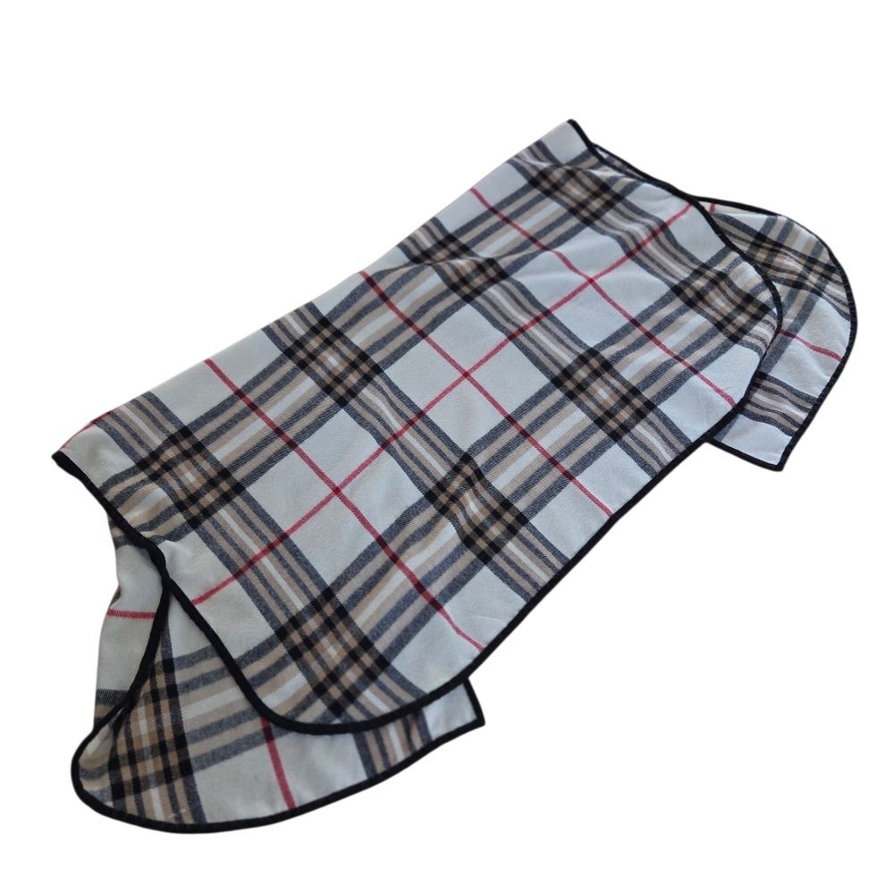 Charter Club Tan Exploded Plaid Poncho Cape One Size SOFT Brown Black Cream - Picture 5 of 14